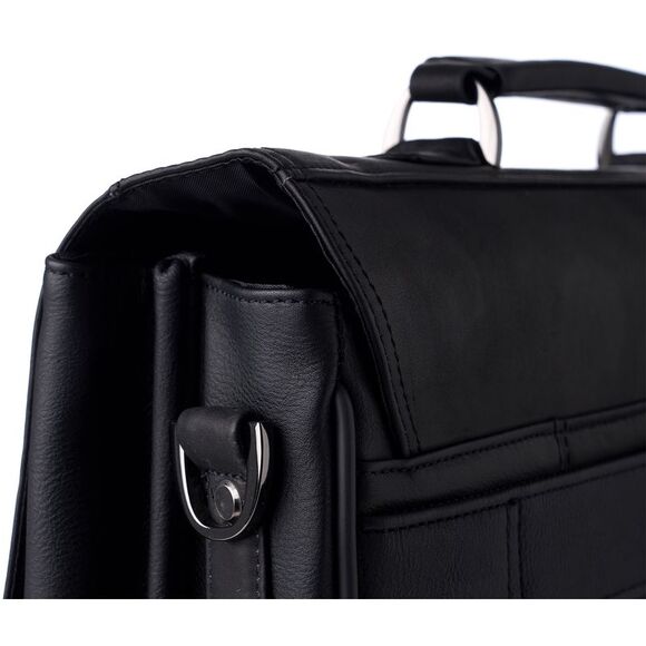 Hammer Anvil Leather Briefcase up to 15.6” Laptop Case Messenger Bag Portfolio - Picture 7 of 8